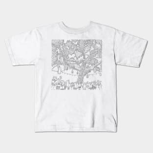 Dancing under lights of night Kids T-Shirt